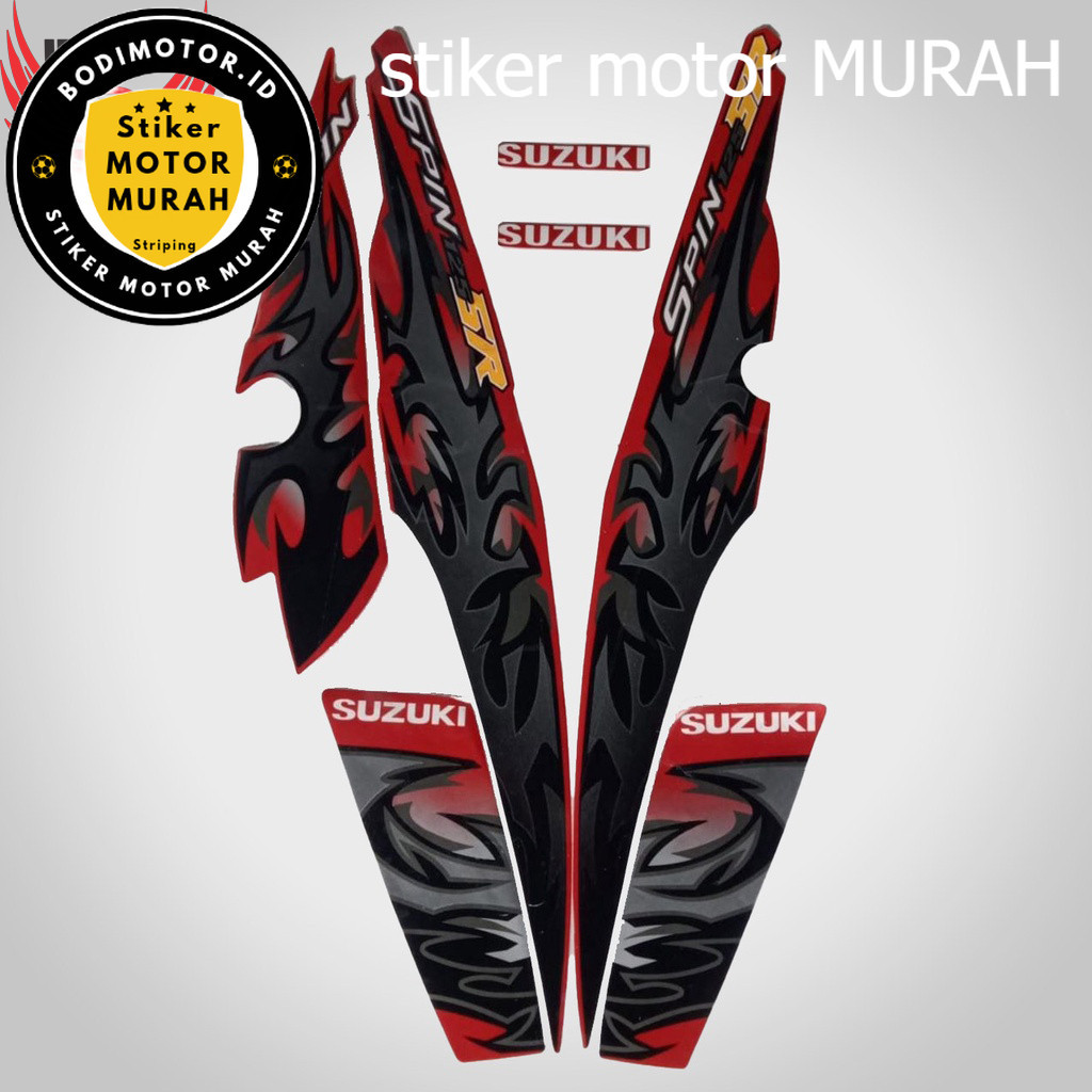 Stiker Striping Standar Spin 125 SR 2010 - List Sticker Standar SPIN 125 SR 2010 - Striping Standar 