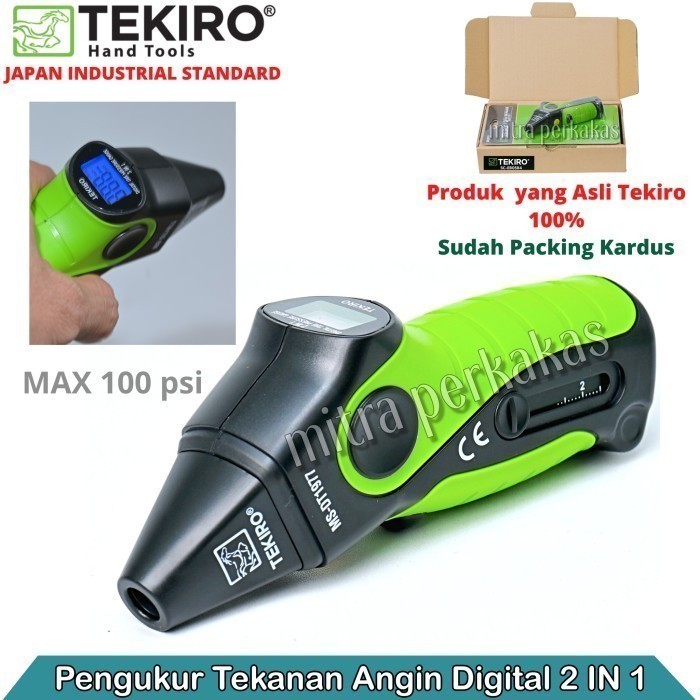 Alat Pengukur Tekanan Angin Ban Digital Tekiro
