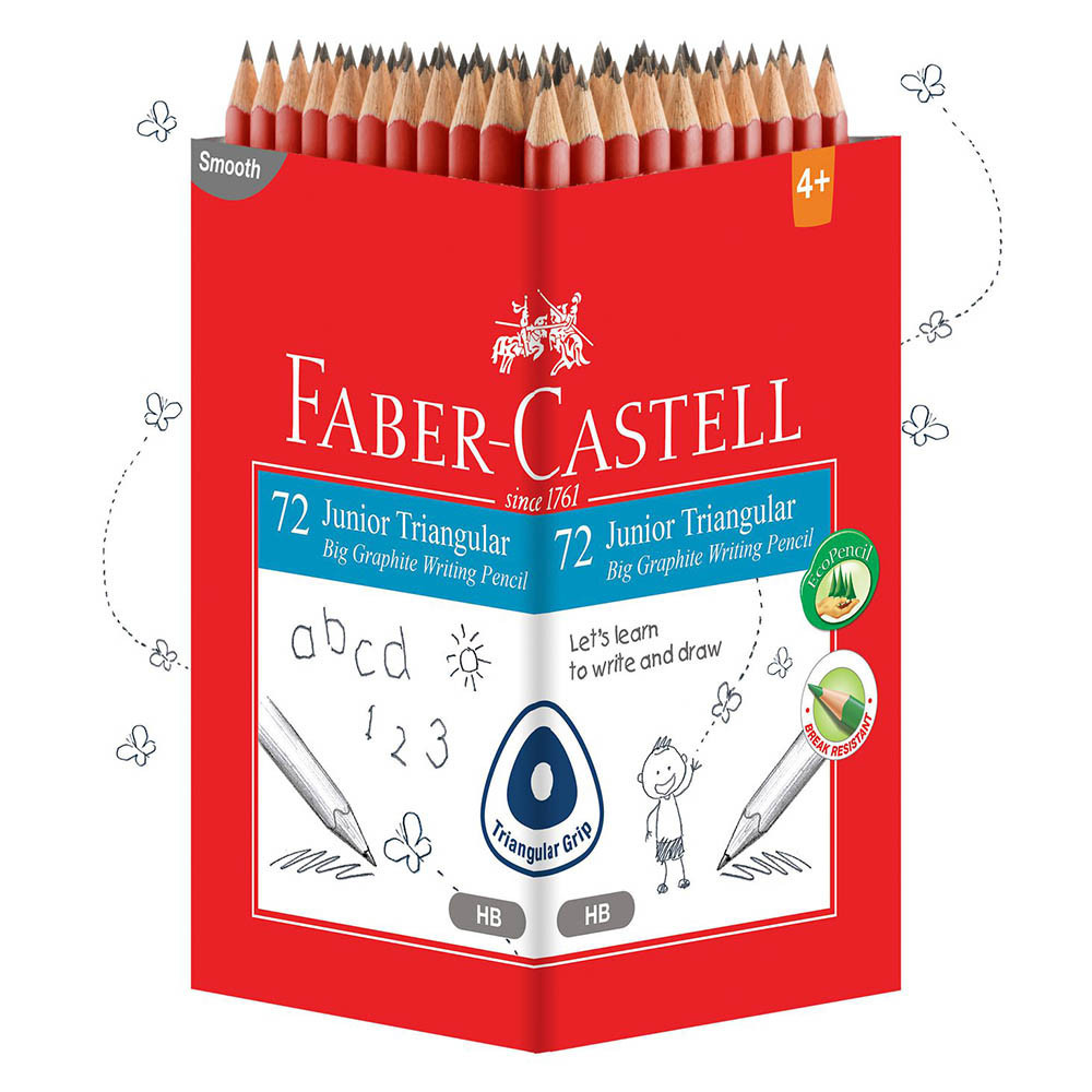 

(HASANS HOME)Faber-Castell Pensil Anak Junior Grip 72 Pcs / Pensil Warna Hitam Faber Castell Isi 72 / Fc Junior Grip Black Pencil Pack Of 72-116572