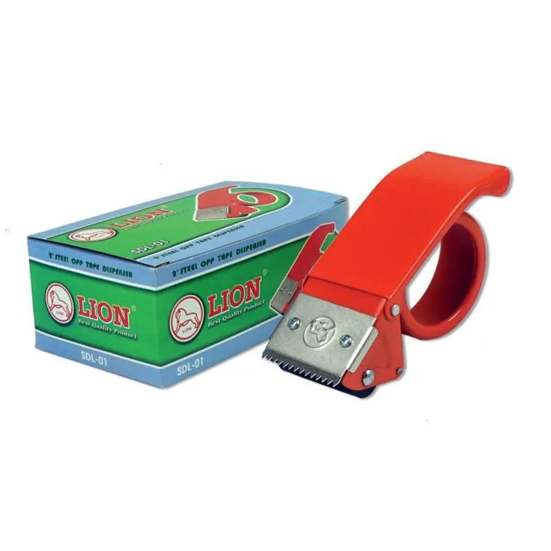 

(HASANS HOME)Tape Cutter Lion Sdl-01 / Alat Cutter Pemotong Lakban Besi / Butt & Tj, Tape Disp Lion Sdl-01