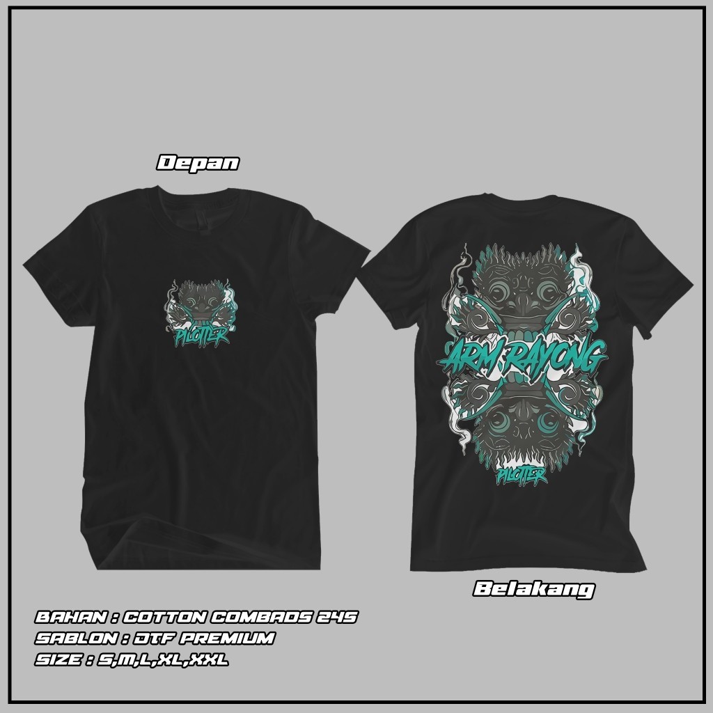 [Bisa COD] Kaos Pilotter X Arm Rayong Thailand Original Merchandise | Kaos Katun 24s Asli | Baju Kao