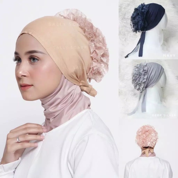 Inner Cepol Turki Ciput Turki Cepol Rambut Hijab Daleman Jilbab Murah - Mustard