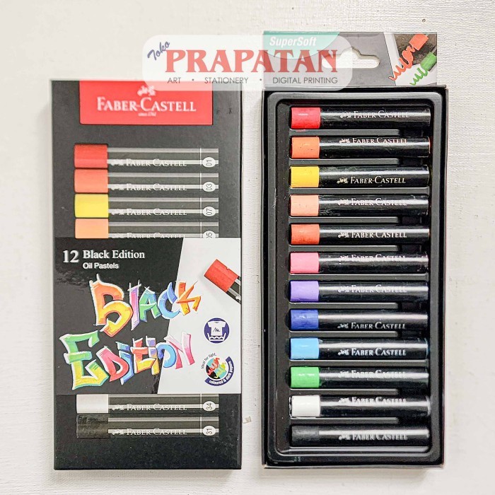 

Faber Castell Oil Pastel Black Edition | Crayon Minyak - 12C