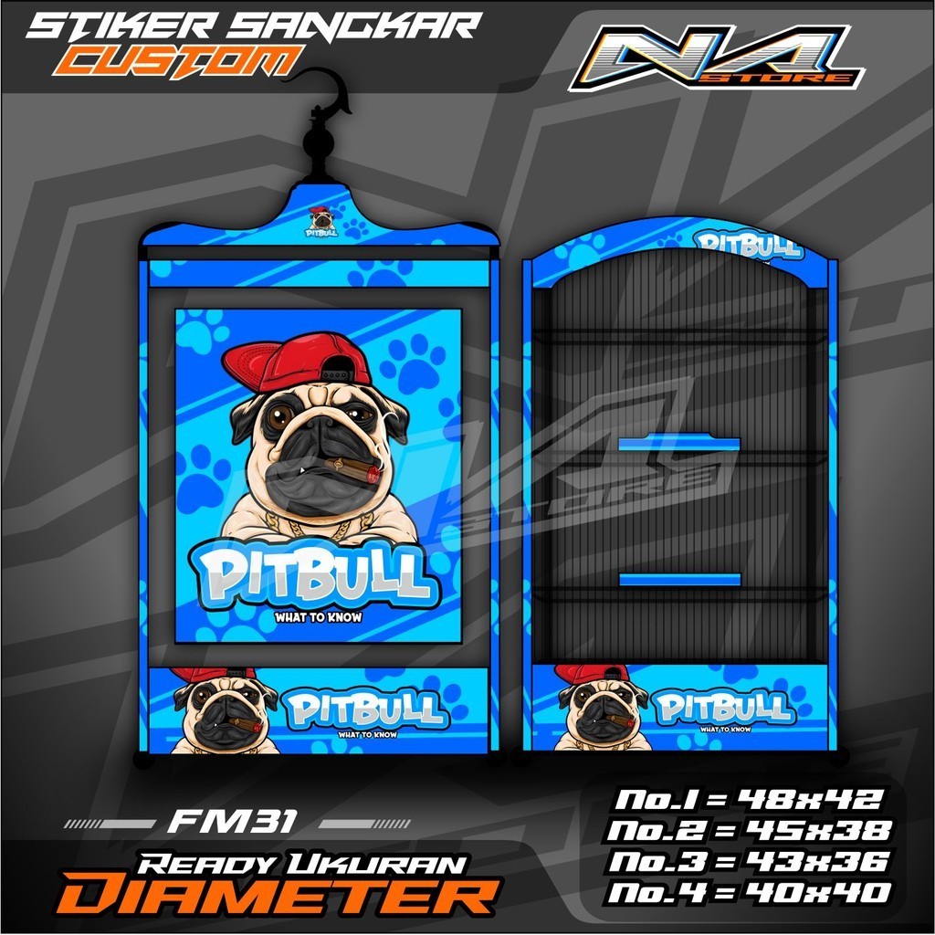 Stiker Sangkar Kosan Koper Stiker Decal Kandang  Kicau Petarung - Sangkar Burung Kosan Koper