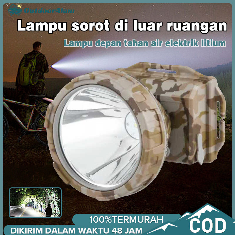 Senter kepala Cas 50 WATT  LED MURAH SUPER TERANG MURAH SENTER KEPALA  LED 50W TERANG BISA DICAS ANT