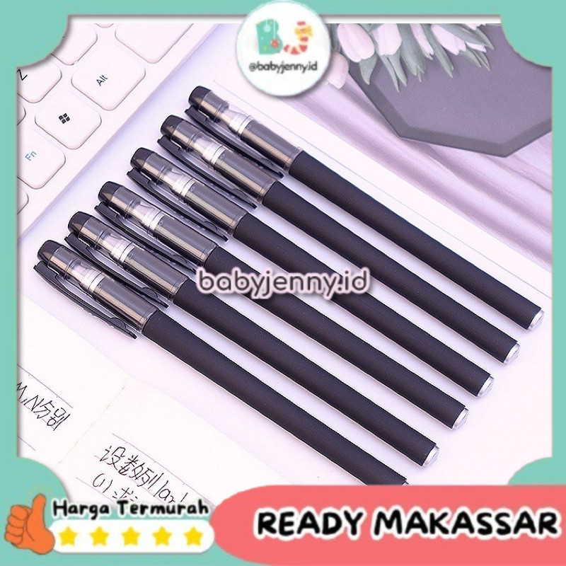 

(Babyjenny.id) J109 Pena gel Bolpoin Bulpen Pulpen Sekolah Kantor Import Tinta Hitam