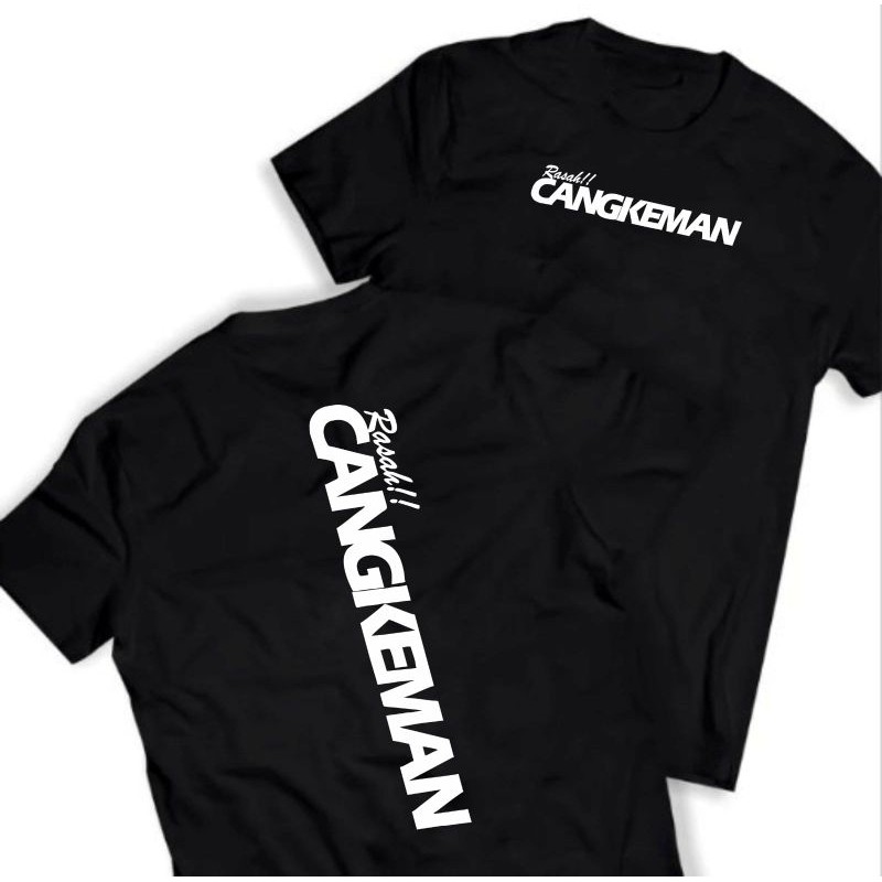 T-shirt Kaos Kata-Kata RASAH CANGKEMAN Bahasa Jawa Bahan Katun 24s Adem Dan Menyerap Keringat
