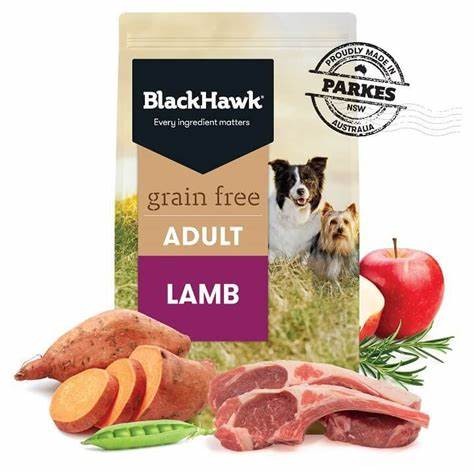 BLACKHAWK Grain Free Lamb 2.5 KG Adult Dry Dog Food Makanan Anjing Kering Black Hawk Grainfree
