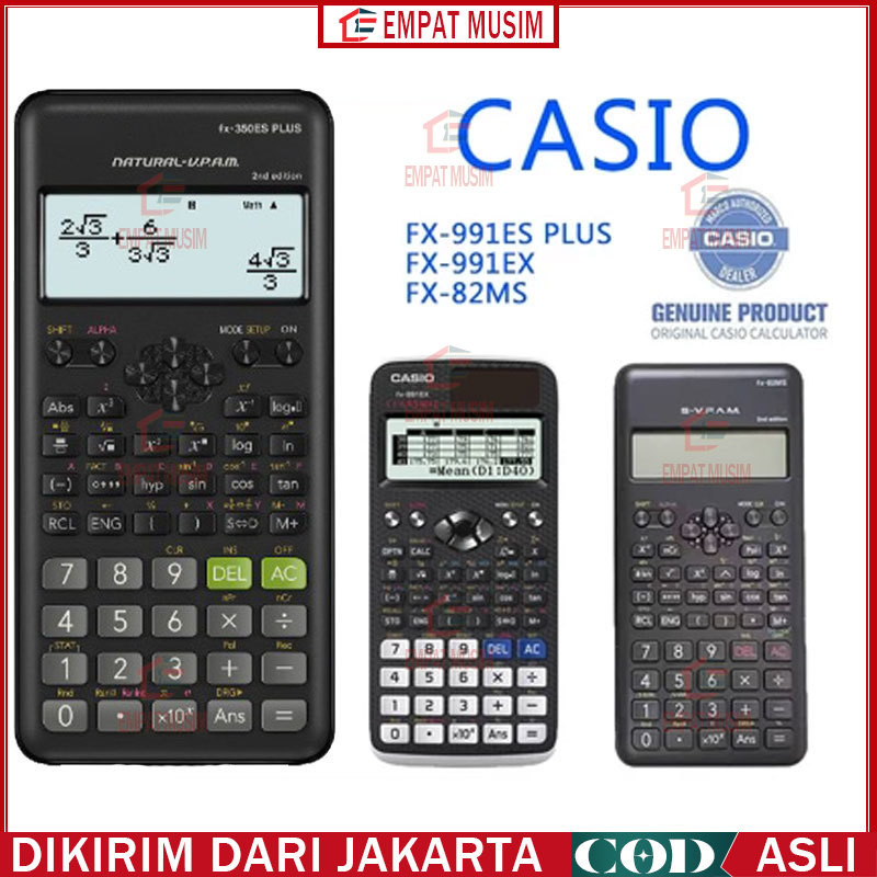 

Casio FX-82MS Kalkulator Calculator Casio FX-991ES PLUS Portable Scientific Calculators Accounting LED Electric Counter Students School Office