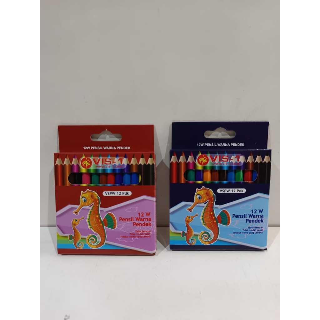 

Vis-1 Pensil Warna Pendek 12 Warna - Pensil Warna Murah