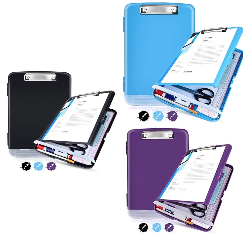 

Clipboards With Heavy Duty,8.5X11clip Boards With Low Profile Clip,Side Opening,A4 Size For Office, School And Home