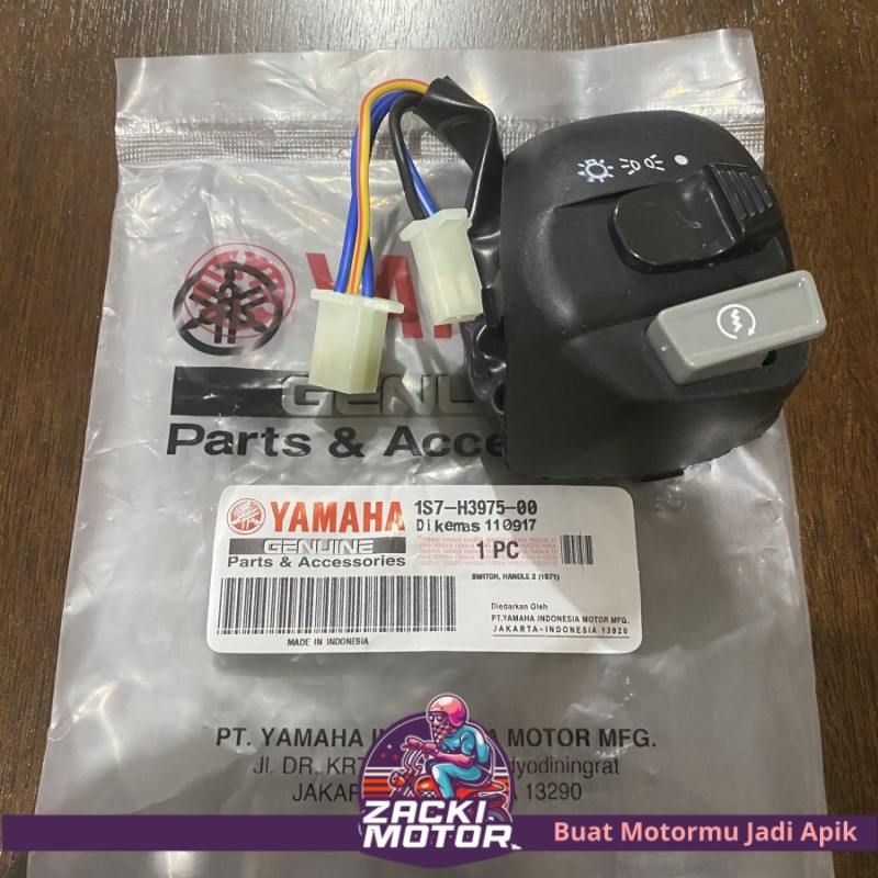 1S7 SAKLAR KANAN SWITCH HANDLE MOTOR MIO J SOUL GT XEON JUPITER Z MX TOMBOL STATER STARTER LAMPU ON