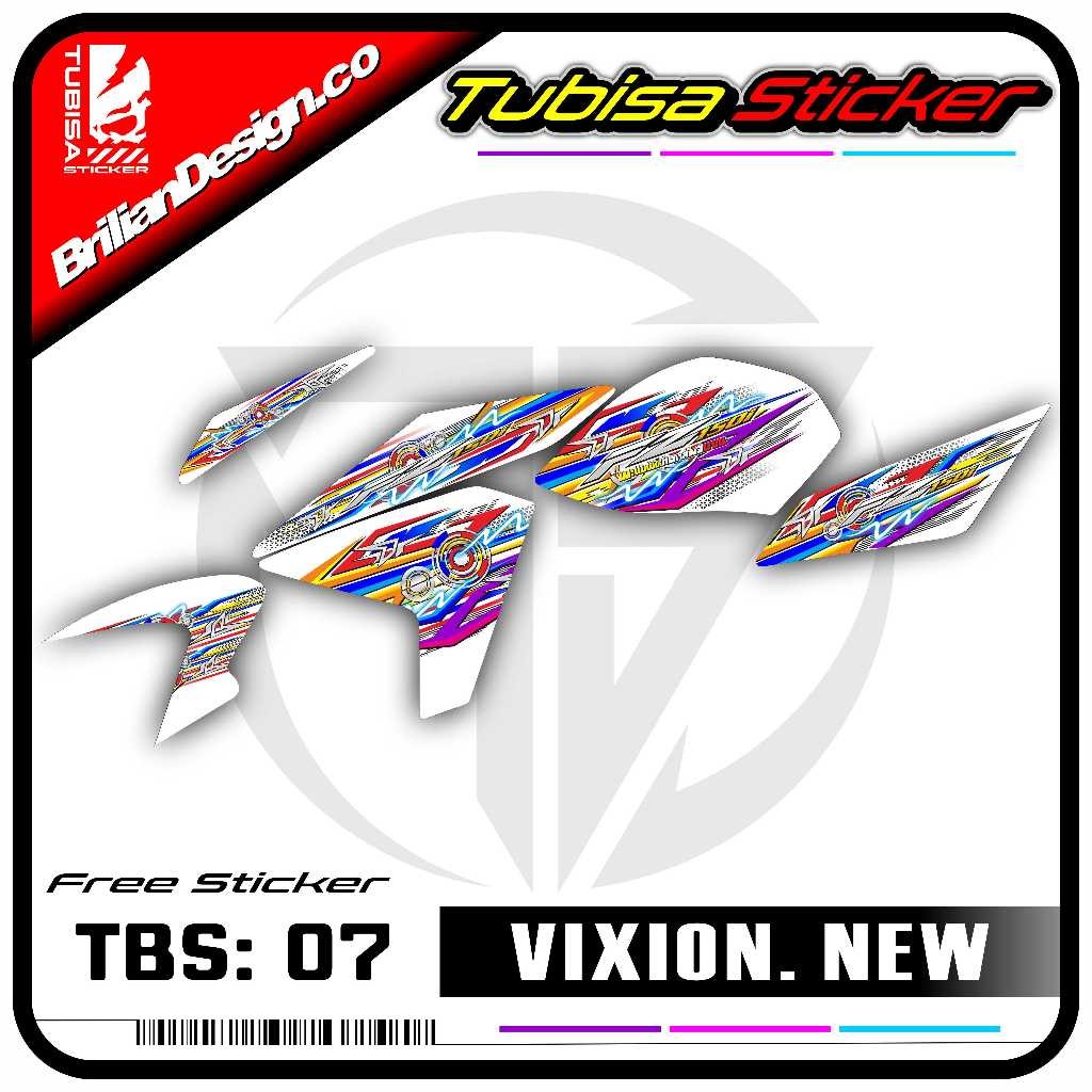 Sticker Striping Vixion New - Stiker Striping Variasi Motor Vixion New