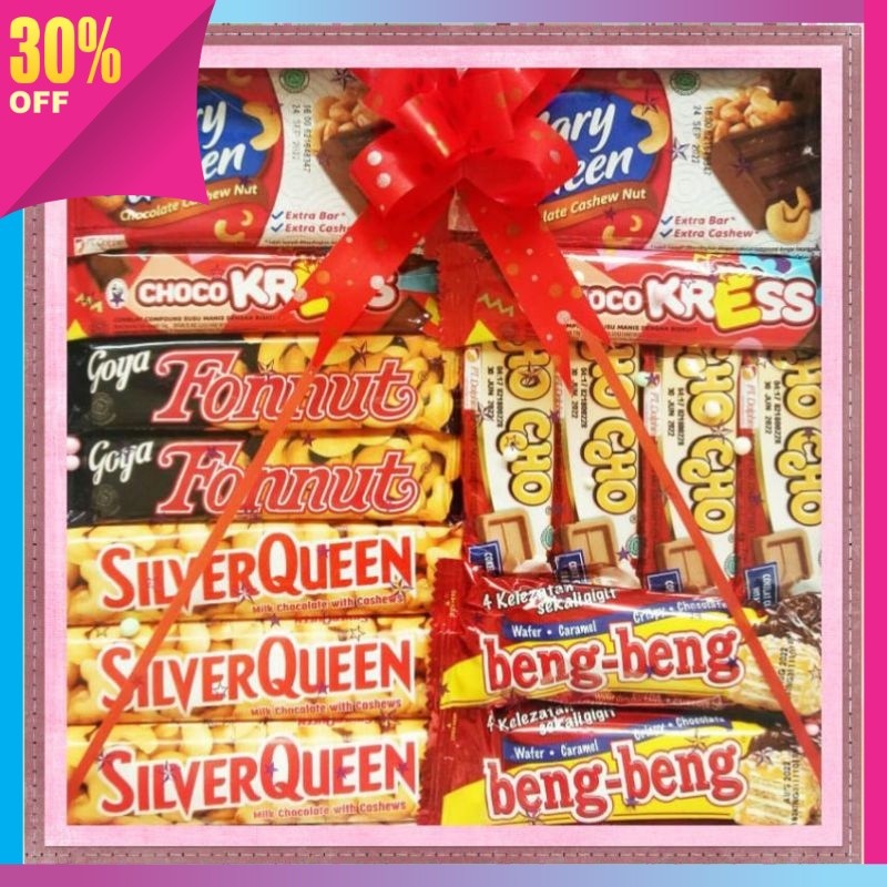 

Hampers Lucu Termurah Terlengkap / HAMPERS COKLAT GIFTBOX SET PAKET SPECIAL / KADO ULTAH/ VALENTINE/ WISUDA