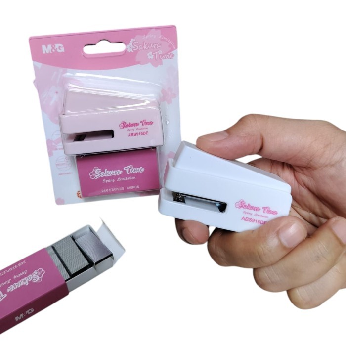 

M&G stapler sakura time / stapler mini / sakura time stapler