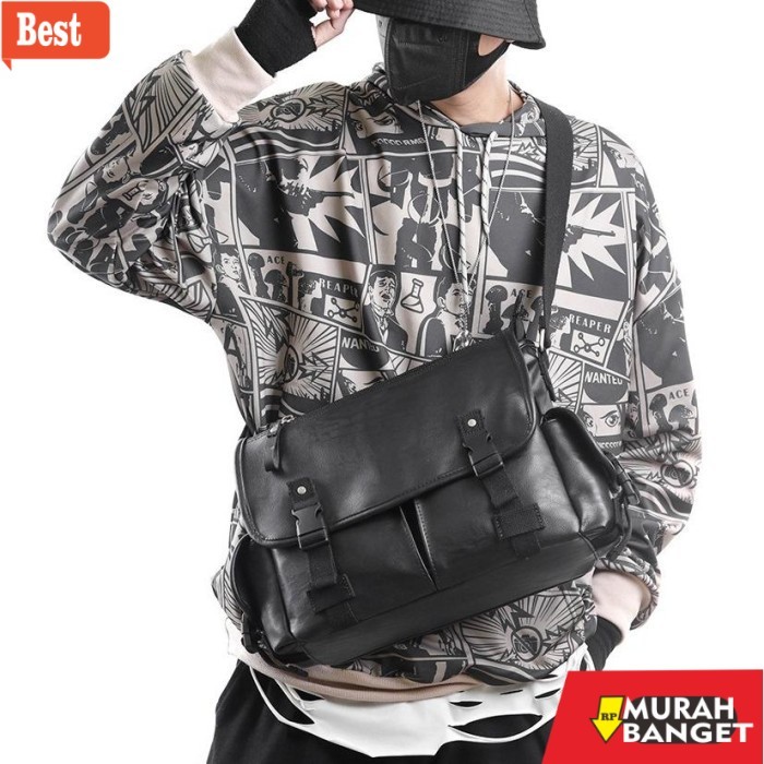 tas selempang pria kekinian Tas Selempang Kulit Pria Tas Sekolah Pria Kulit VERTU KULIT
