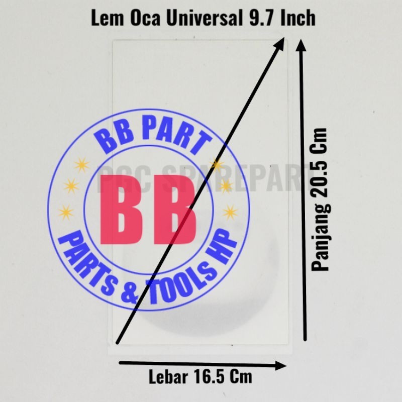 

Universal Lem OCA 9.7 inch - Adhesive Perekat Occa Kering Dry Glue 9.7inch - BBpart