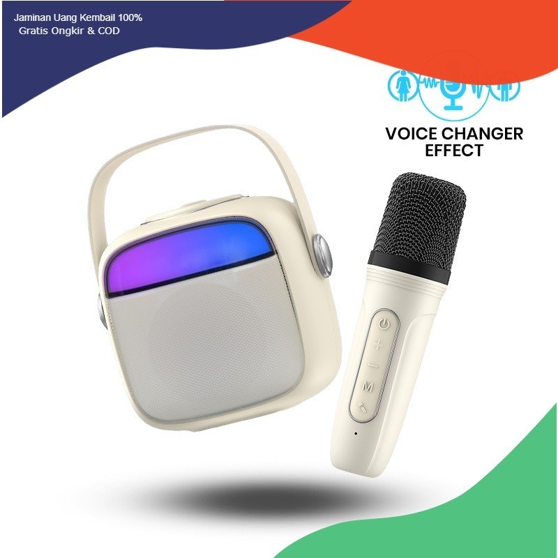 tocao.id x ACOME A9 Speaker Karaoke Bluetooth 5.3 / Speaker Wireless Mini RGB 3.5 Watt With Voice Ch