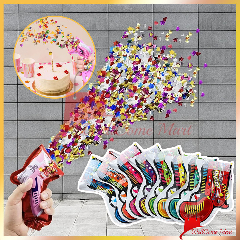 Pistol Confetti / Petasan Mainan Pesta Semprot / Balon Pistol Balon Ulang Tahun