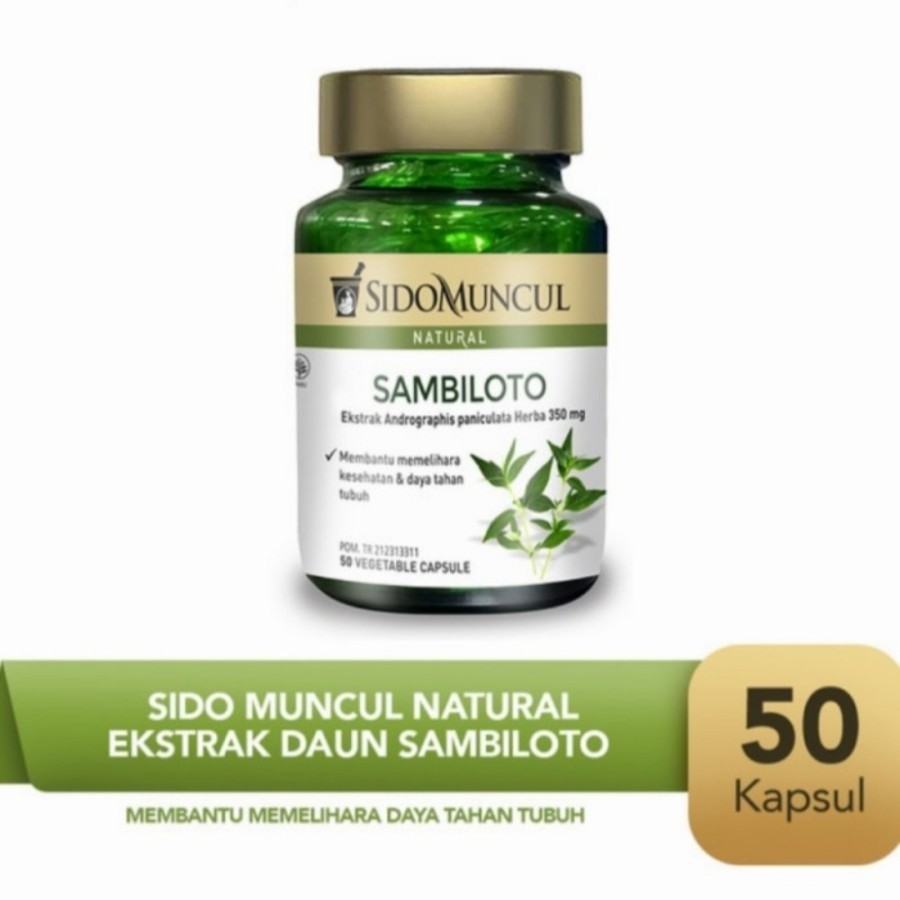 sidomuncul natural sambiloto 50 kapsul ☆Agen Resmi Sido Muncul