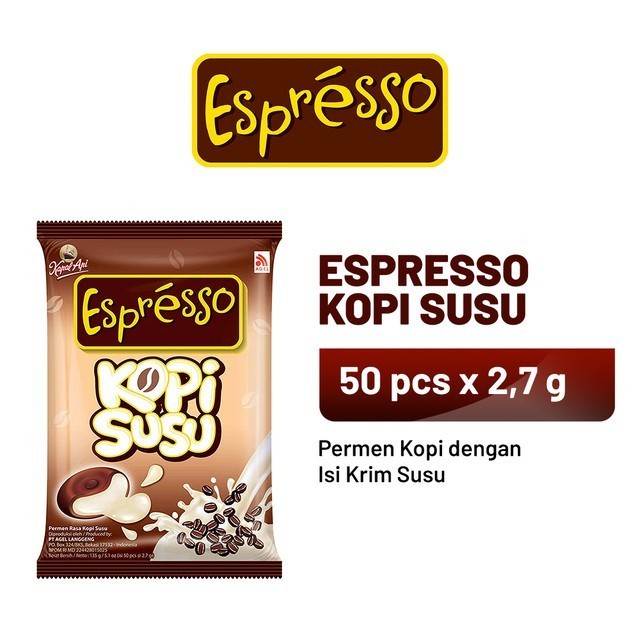

Permen ESPRESSO Kopi Susu 1 Bag (50 x 2.7 gr)