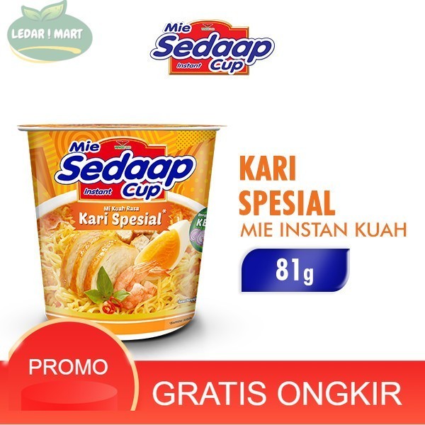 

Sedaap Mie Instan Kari Spesial Cup 81 gram - Wings