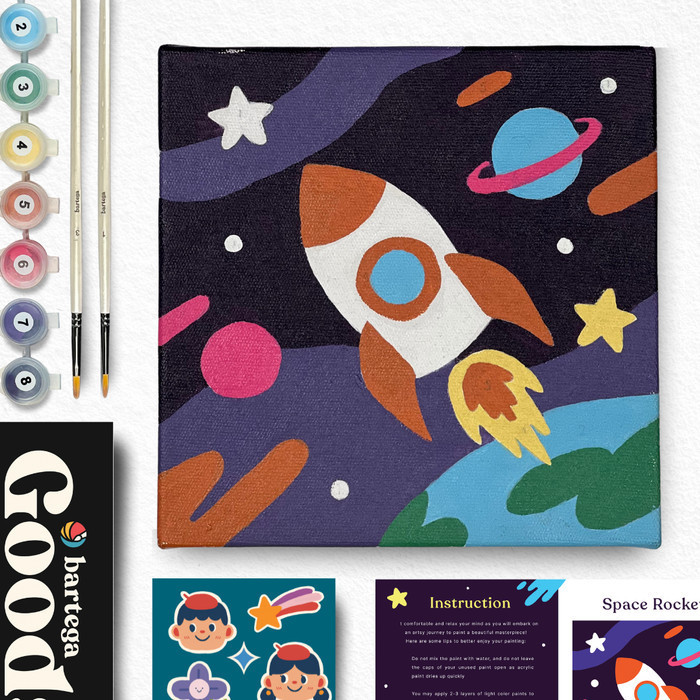 

Bartega Paint By Number Kids - Space Adventure - Roll