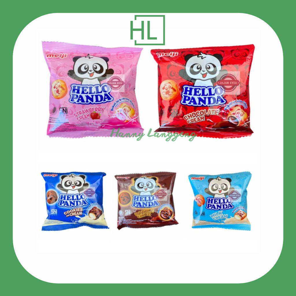 

[HL] Hello Panda 1 Renceng Isi 10pcs Rasa Coklat/Cookies And Cream/Milk/Strawberry/Double Choco