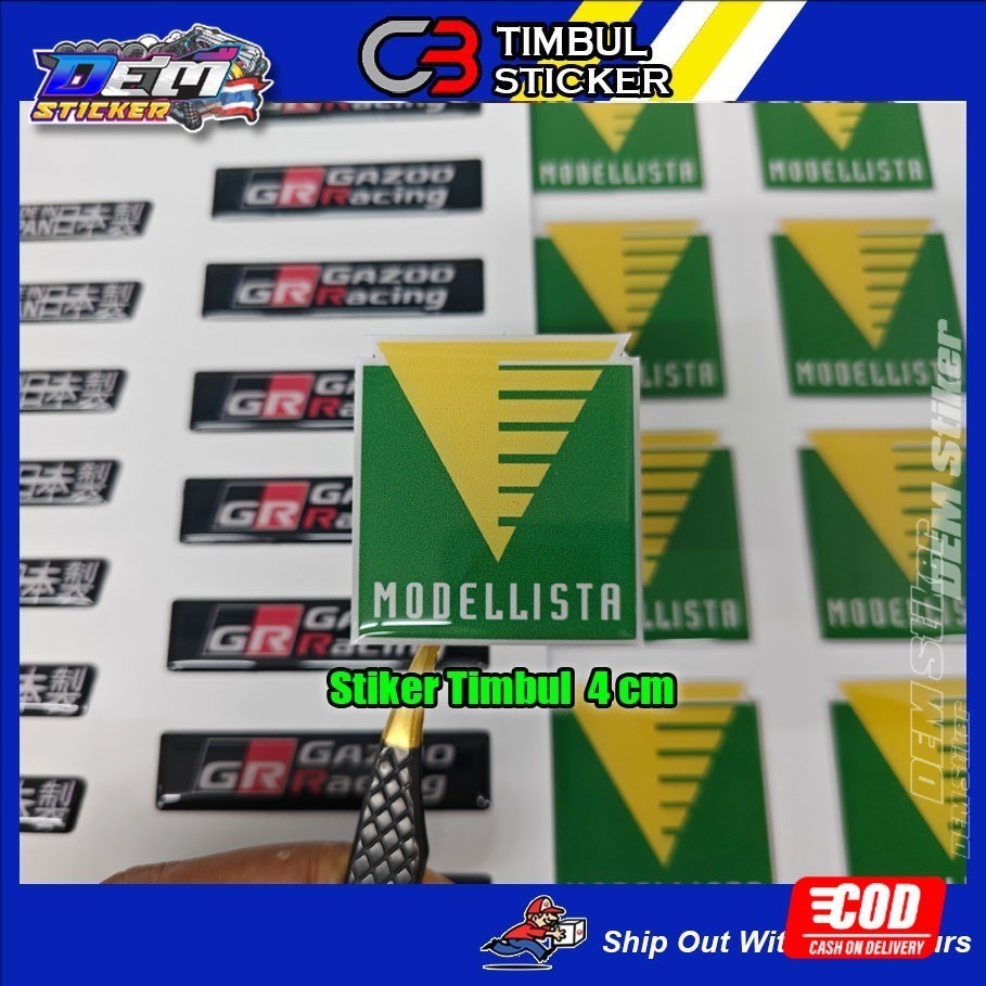 

Stiker Timbul Modellista logo stiker timbul