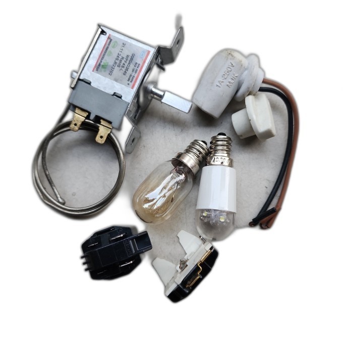 Promo Part paket termostat rilay lampu kulkas cuci gudang SPAREPART AND TOOL