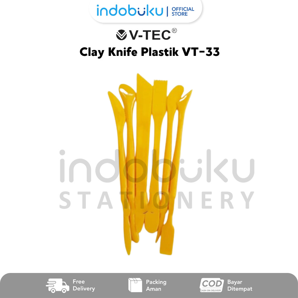 

Clay Knife Plastik Kuning Pisau Tanah Liat Ukir V-Tec VT-33/6