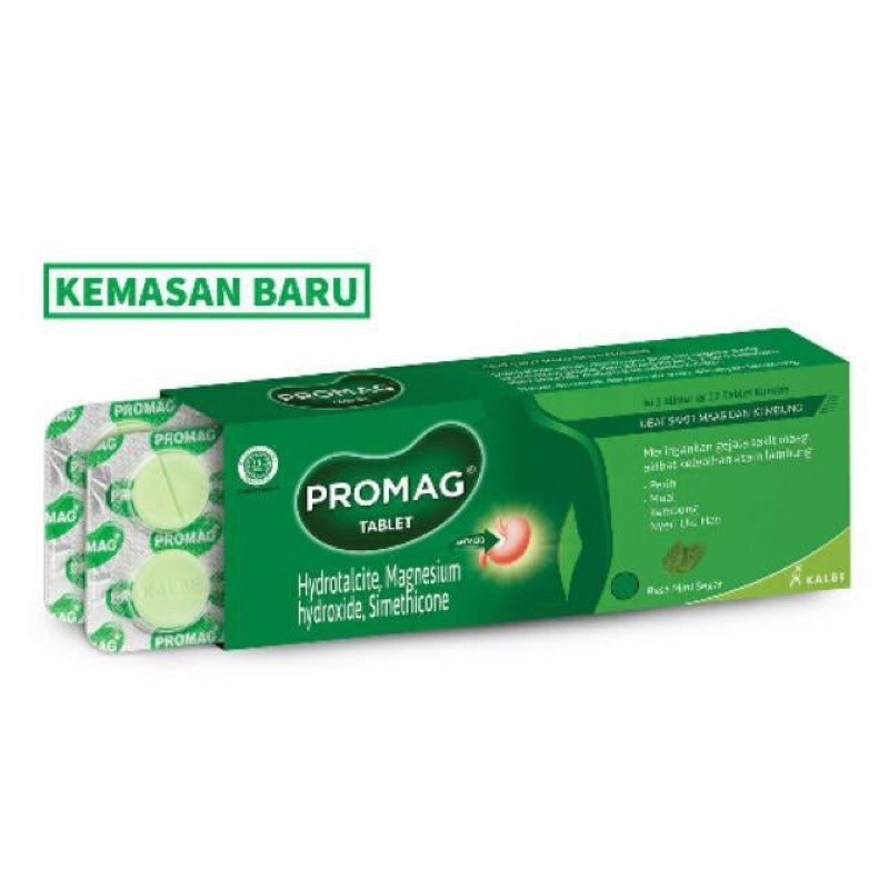 Promag Tablet Per Box / Per Lembar / Obat Maag / AT