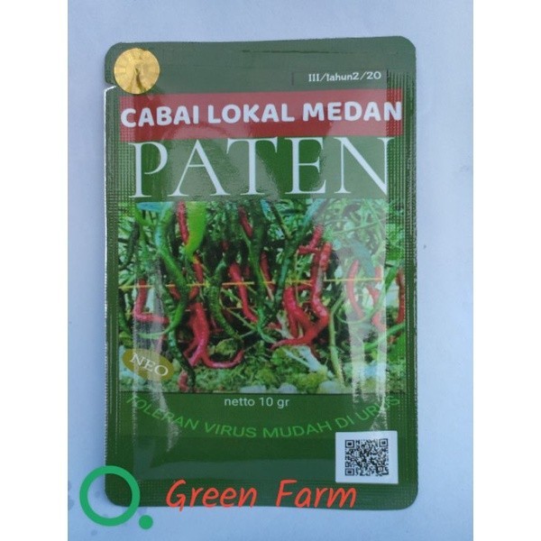Cabe Unggul Paten Lokal Medan Original kemasan 10gr Cmk Indrapura Batubara mudah diurus buah lebat T