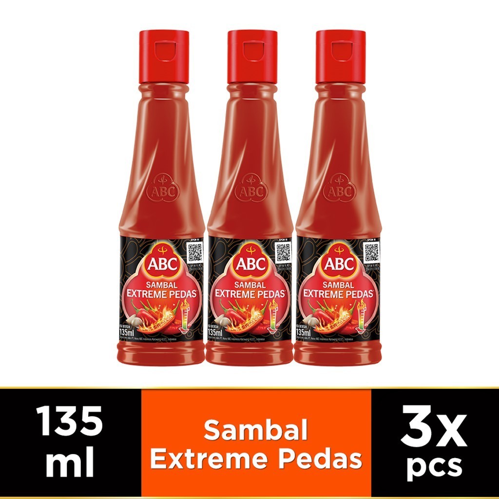 

ABC Sambal Extreme Pedas 135 ml - Multi Pack 3 pcs