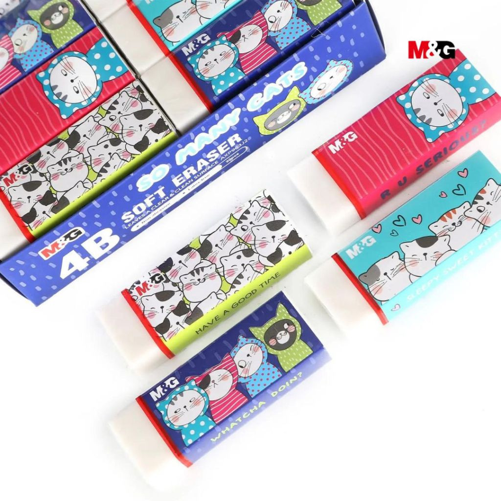 

Penghapus M&G So Many Cats Soft Eraser 4B Bahan Karet Putih Penghapus Lucu #AXP963J1 - Satuan (ABQ)
