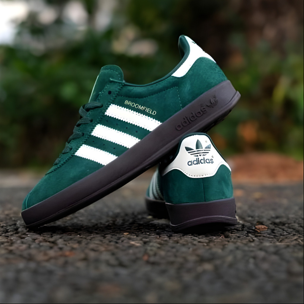 Sepatu Adidas Broomfield Green White Black Exclusive Colorway 100% Grade Original BNIB Sneakers Casu