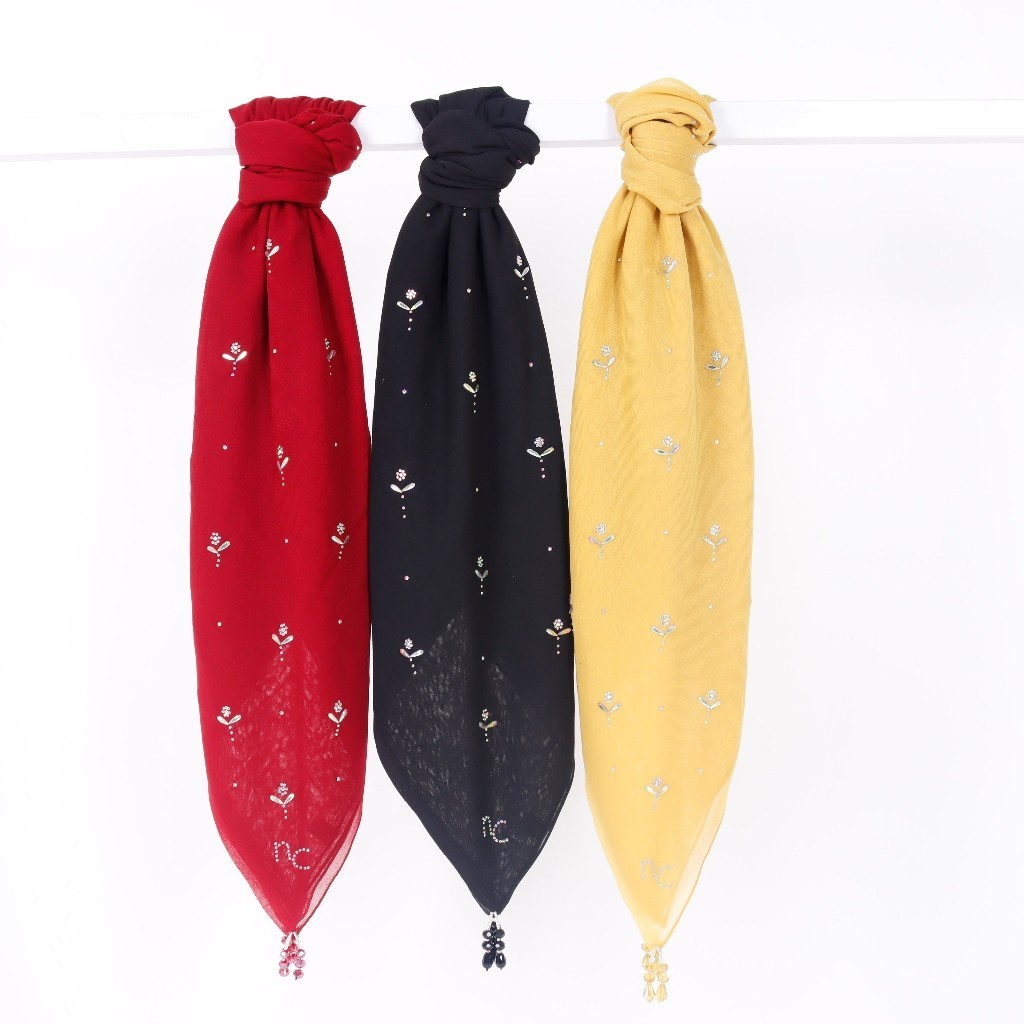 Andari Scarf - Renka Puspita Scarf Paris Japan Crystal Premium by Nadiya