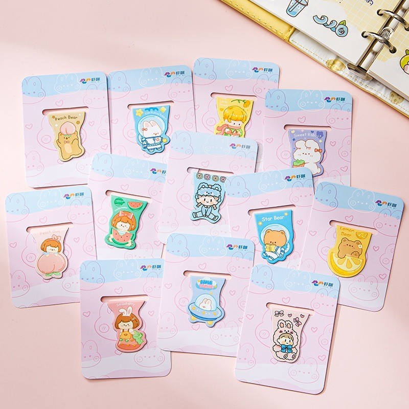 

JB - Pembatas Buku Magnet Bookmark Magnetic Motif Kartun Lucu Sekolah Kantor STY7000
