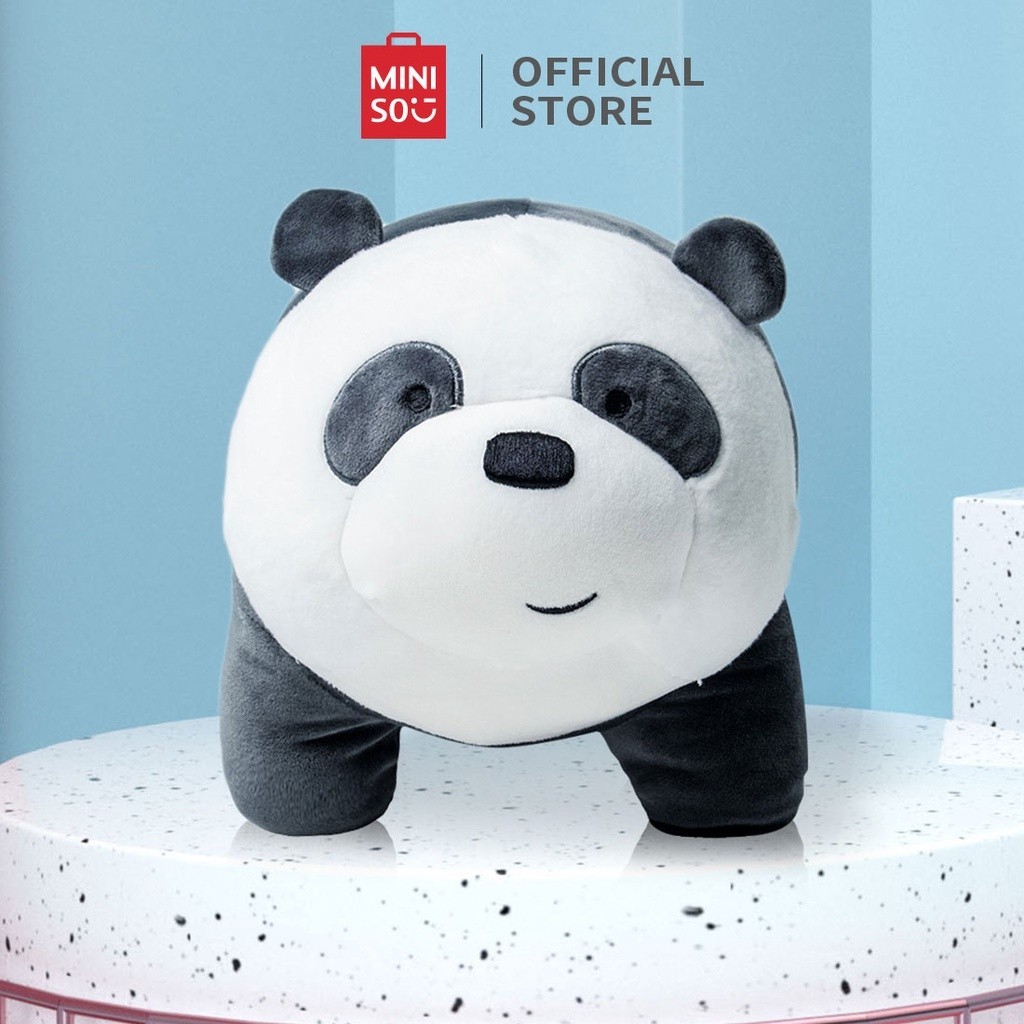 QC35TE Miniso Official Boneka Lucu We bare bears Boneka Mainan Boneka Beruang Standing Doll Plush To