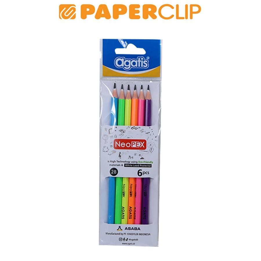 

PENSIL AGATIS NEOPEX 2B ISI 6 NEON EDITION