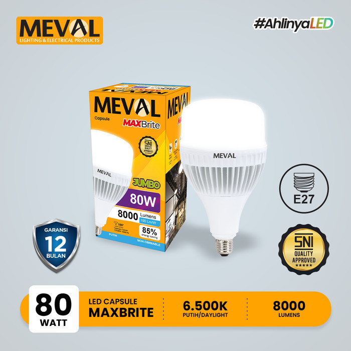 MEVAL Lampu LED Kapsul Jumbo Maxbrite