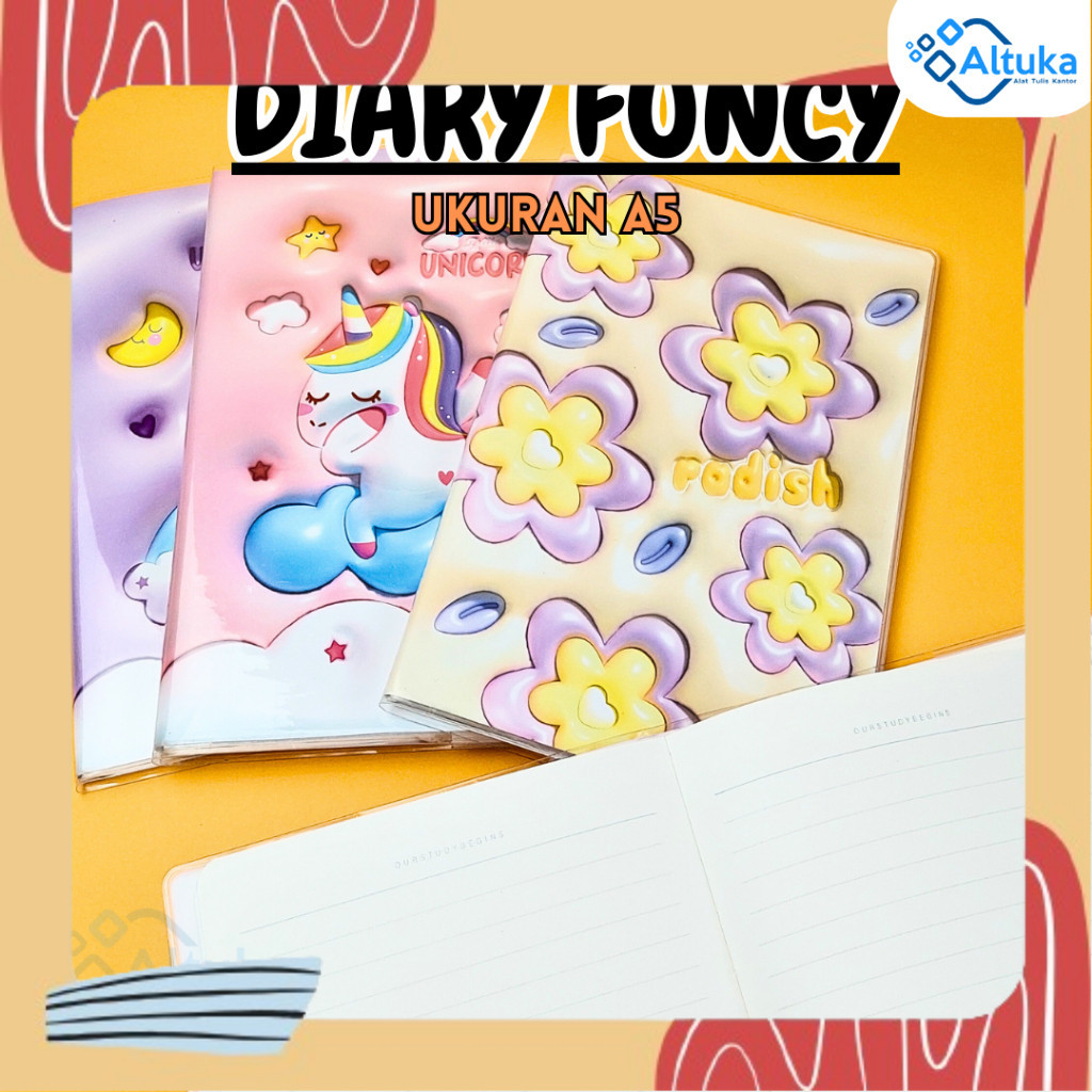 

Buku Catatan Motif Funcy / Buku Harian A5/ Diary Funcy A5