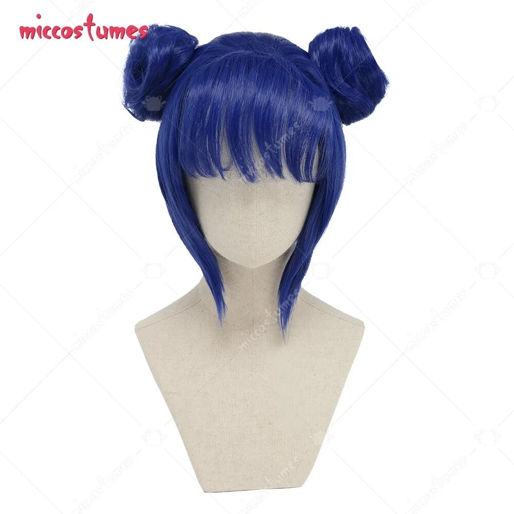 PREORDER Women's Mint Blue Double Buns Cosplay Wig for Halloween Cosplay Wig