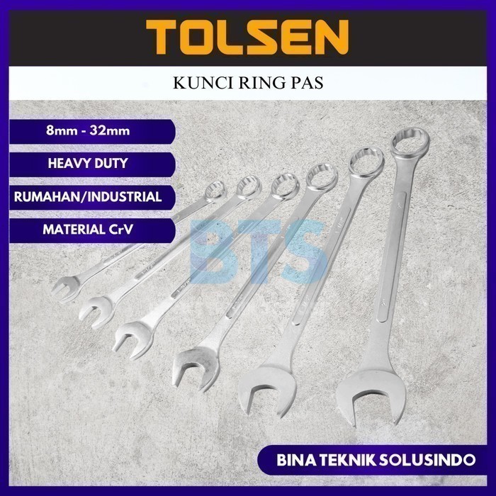 TOLSEN Kunci Ring Pas 8-32mm