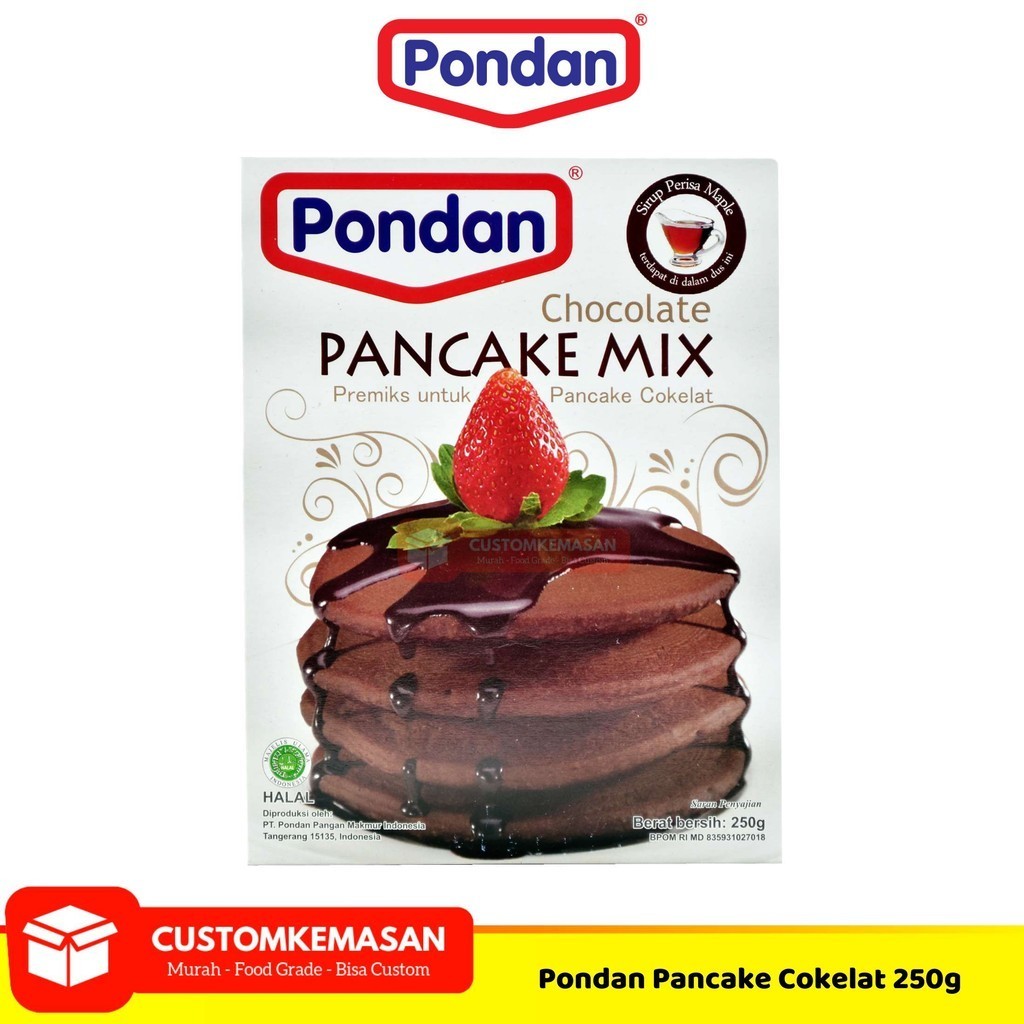 

Pondan Pancake Cokelat / Bahan Pancake Instan /Pondan Pancake / Pancake Instan / Tepung Pancake Instant / Tepung Pancake Pondan / Pancake / Pancake Mix / Pondan Pancake Mix