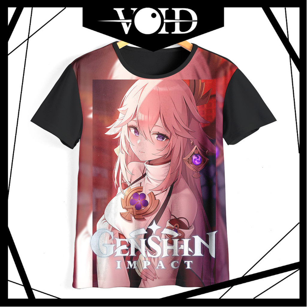 Kaos Genshin Impact Keren dan Adem | Kaos Yae Miko Genshin Impact Anak & Dewasa | 02YMGI Yae Miko Ge