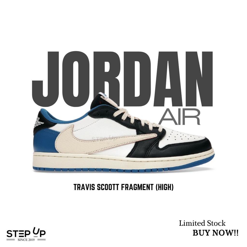 Sneakers Nike Air Jordan 1 Retro Low OG SP Fragment x Travis Scott PK GOD 100% BNIB