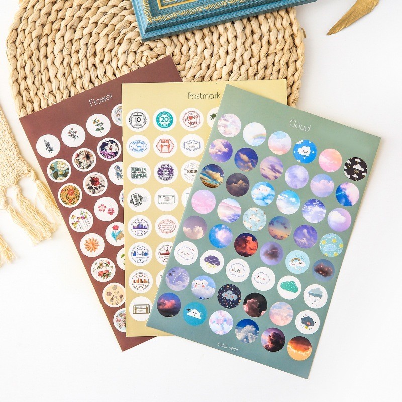 

SS - Stiker Dekor Aesthetic Model Dots / Bulat Lucu DIY Design Dekorasi Scrapbook Kreatif STK2016