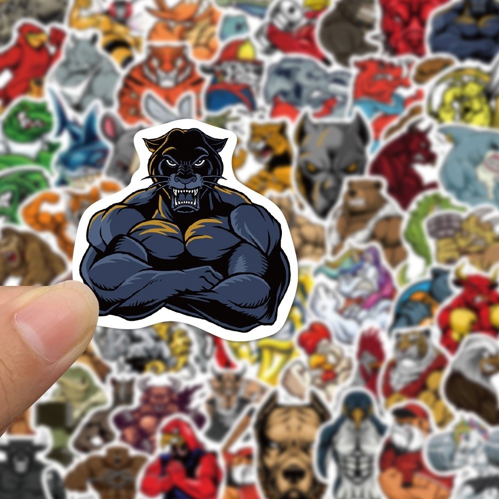 

PROMO25 Pcs Otot Hewan Stiker Dihiasi Indah Tangan Akun Cangkir Air notebook Dekoratif Tahan Air Stiker hello.nuza