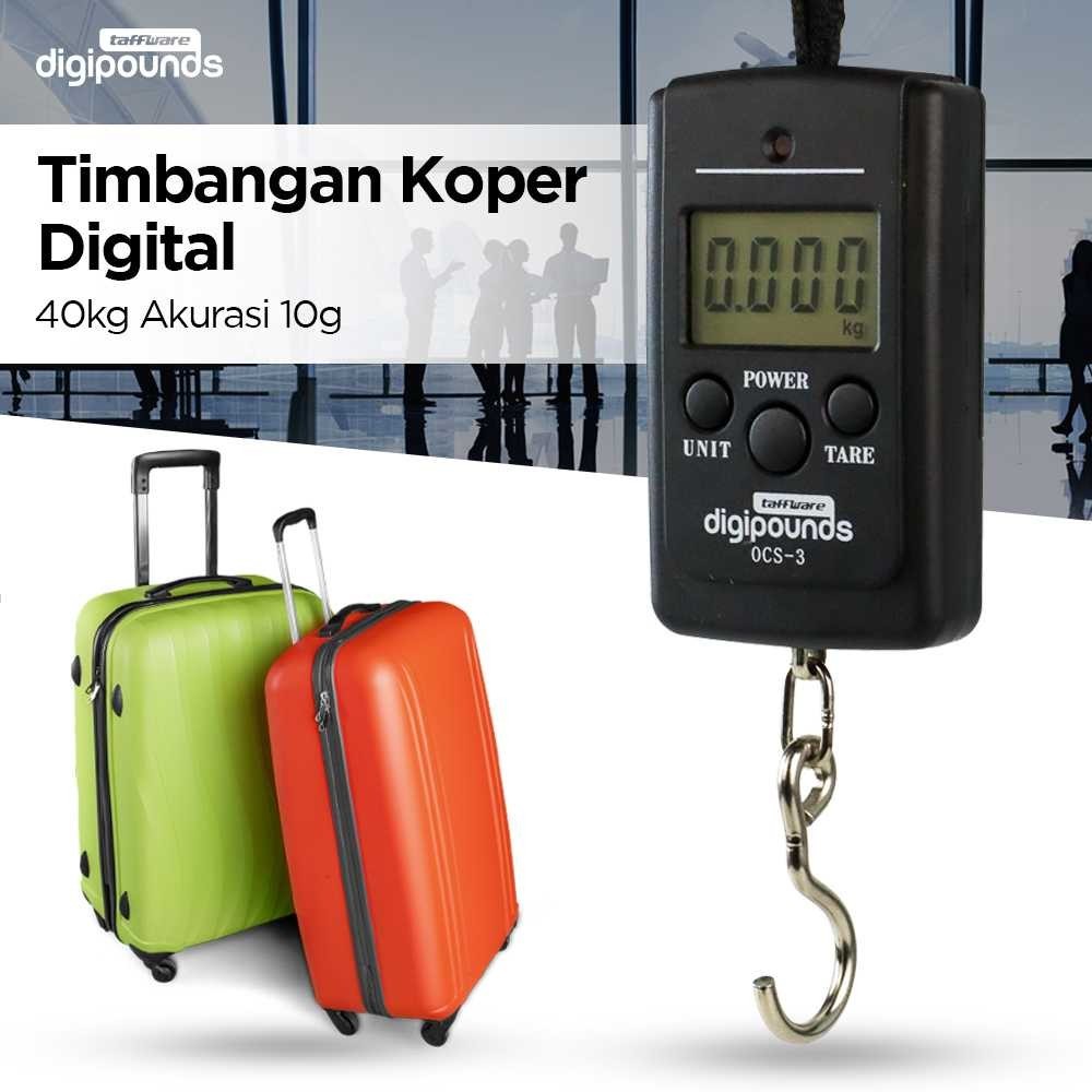 COD Kiloan Timbangan Tas Koper Bagasi Laundry Model Gantung Mini LCD Digital Elektrik Portable 40kg 